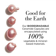 Our biodegradable ceramide capsules are encapsulated using 100% vegetable and mineral-based materials